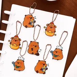 Capybara Keychain Kapibara Bag Hanging Acrylic Creative Cute Funny Cartoon Capibara Pendant Backpack Decor