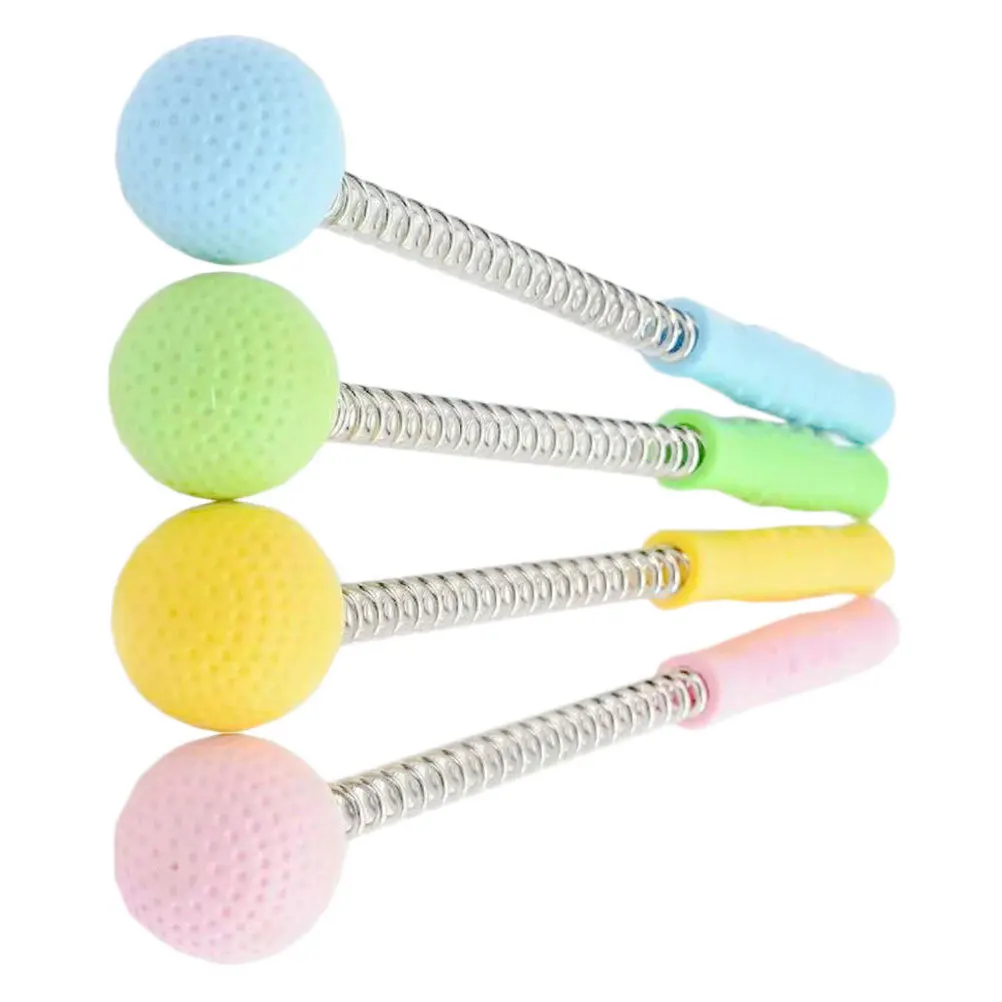 4 szt. Silikonowy Masażer w Kształcie Młotka Sprężynowego, Przenośny Masażer do Szyi i Pleców, Narzędzie do Redukcji Stresu dla Rodziny i Przyjaciół, Masażer w Kształcie Młotka