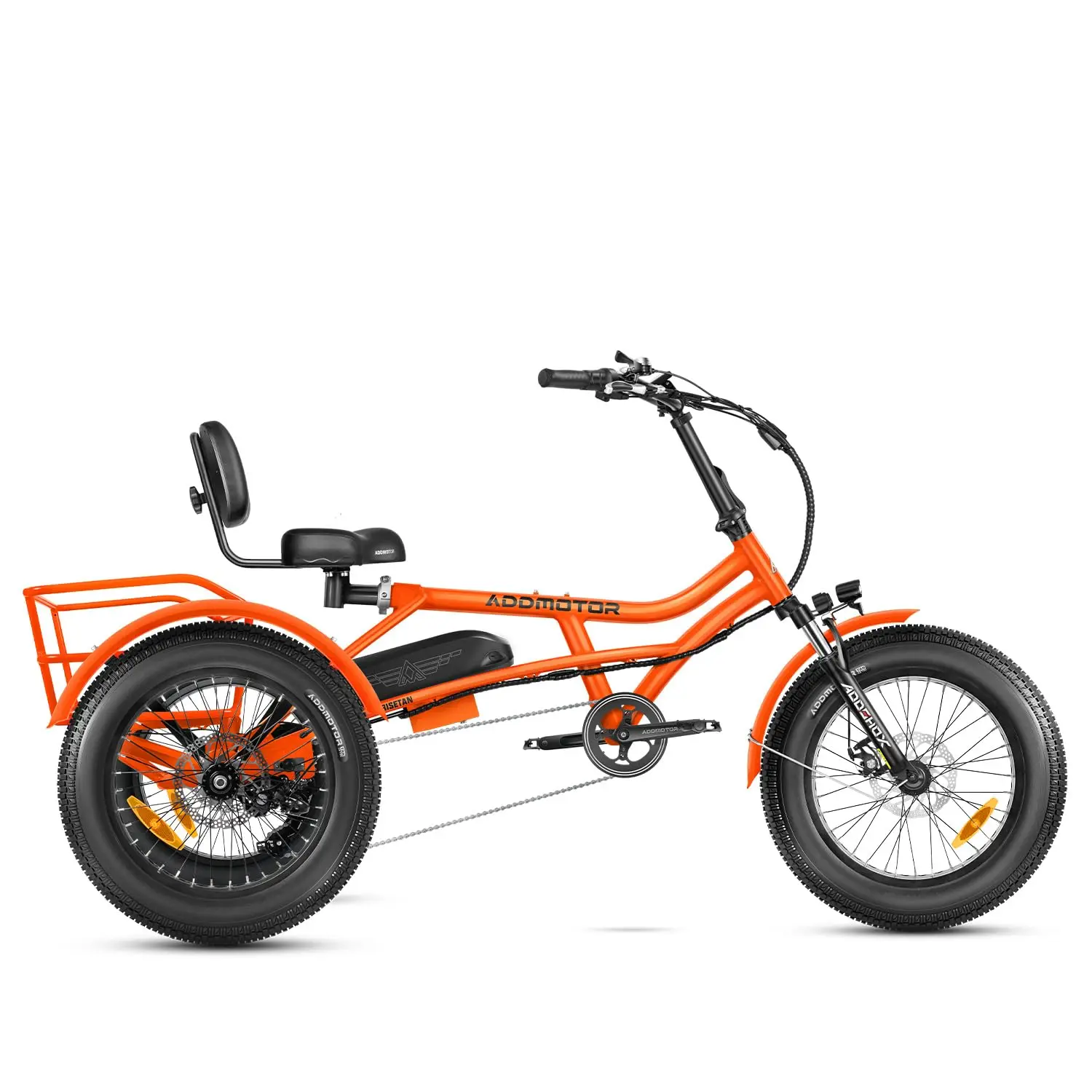 M-360 Electric Tricycle for Adults, UL2849 3 Wheel Electric Bicycle, 750W 85Mi 48V 20Ah 380LBS 20'' Semi-Recum image 1