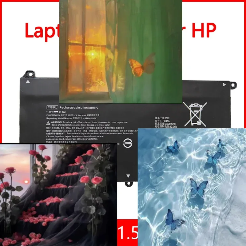 

TF03XL Аккумулятор для ноутбука HP Pavilion 14-bf033TX 14-bf038TX 15-CC563ST HSTNN-LB7X TPN-Q188 15-CC 11,55 В 3500 мАч