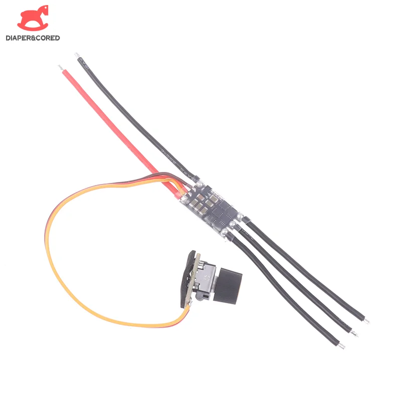 1pcs 30A Brushless ESC Jet Fan Electronic Speed Controller Motor Driver No Signal Required For DIY Jetfan Tester