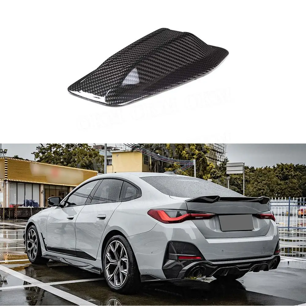 

Carbon fiber Car Roof Shark Fin Decorative Aerial Antenna Cover Sticker Base Roof Accessories For BMW G26 i4 U06 X1 U11 2021+