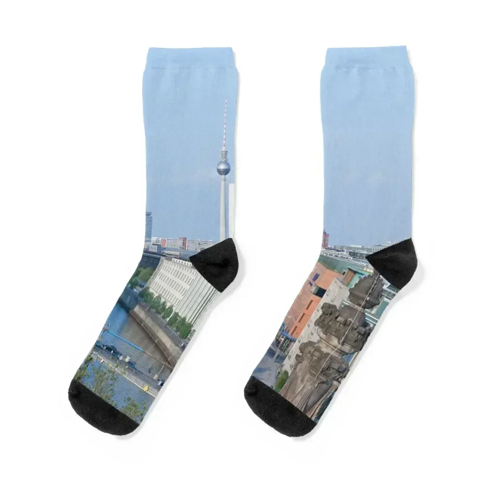 

Berlin Downtown Socks winter thermal hip hop Non-slip sport Socks Male Women's