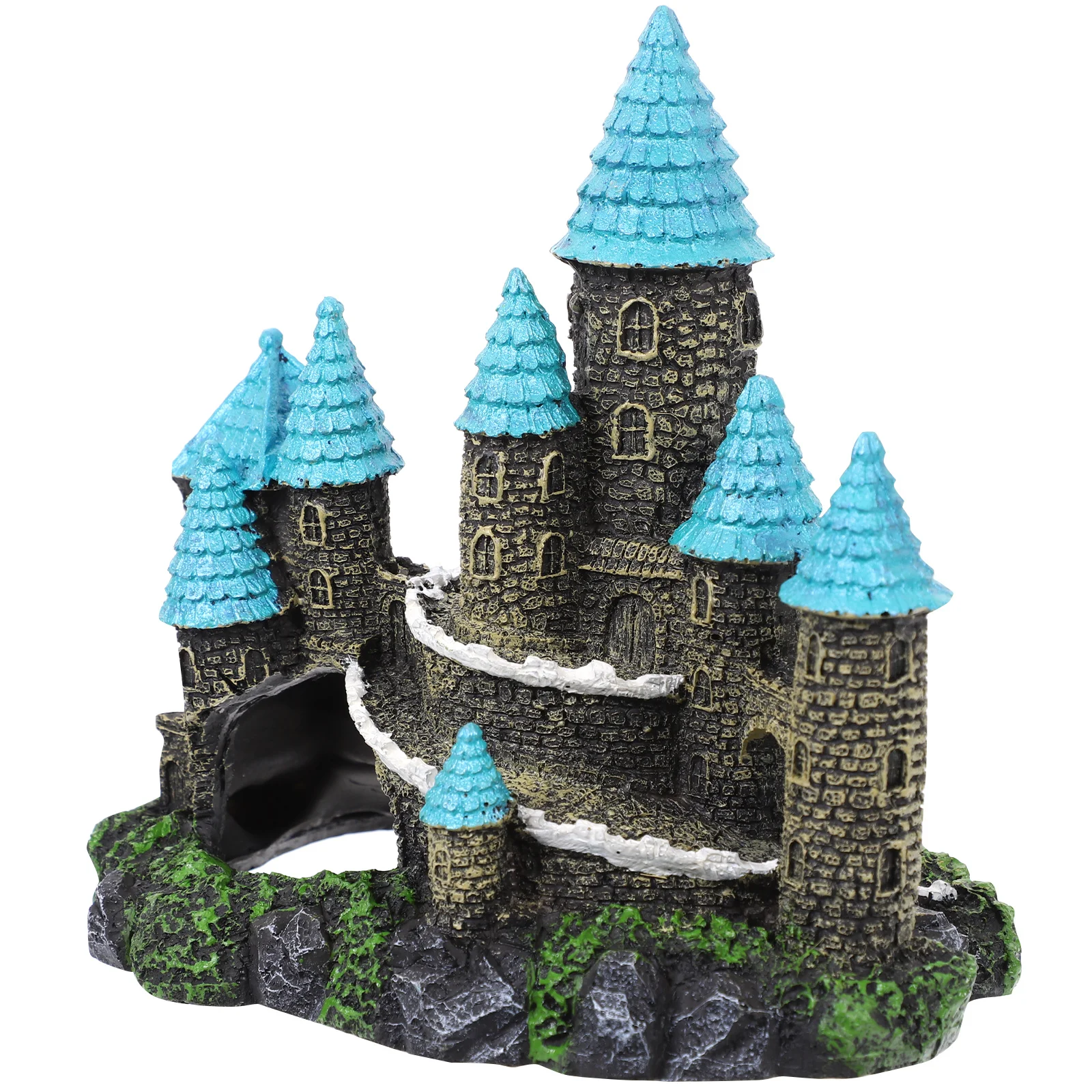 

Premium Material Aquarium Decor Ornament Fish Tank Landscaping Desktop Castle Supply