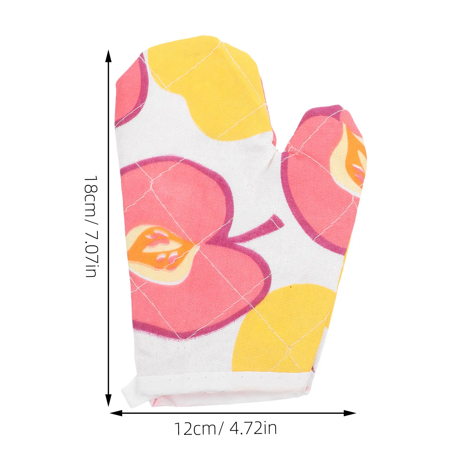 2Pcs Heat Resistant Oven Mitts Baking Cooking Gloves Protective Microwave Kitchen Mittens Insulation