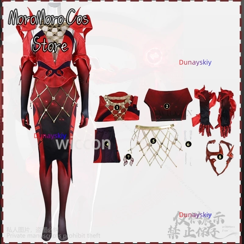 

Ведьма Косплей Игра Заклепки Аниме Красный Для Черного Градиентные Парики Сексуальный Комбинезон Хэллоуин Вечеринка Панк Y2K Боди Головные Уборы На Заказ