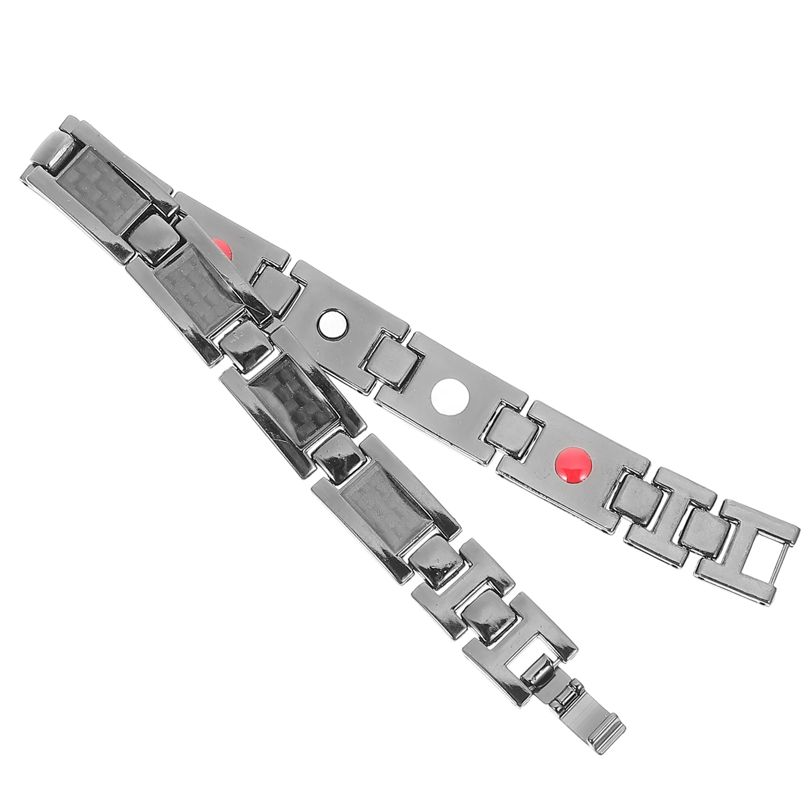 

Magnetic Therapy Bracelet Mens Alloy Wristband Comfortable Creative Jewelry Gift for Lover Students Party Dating Daily Wear
