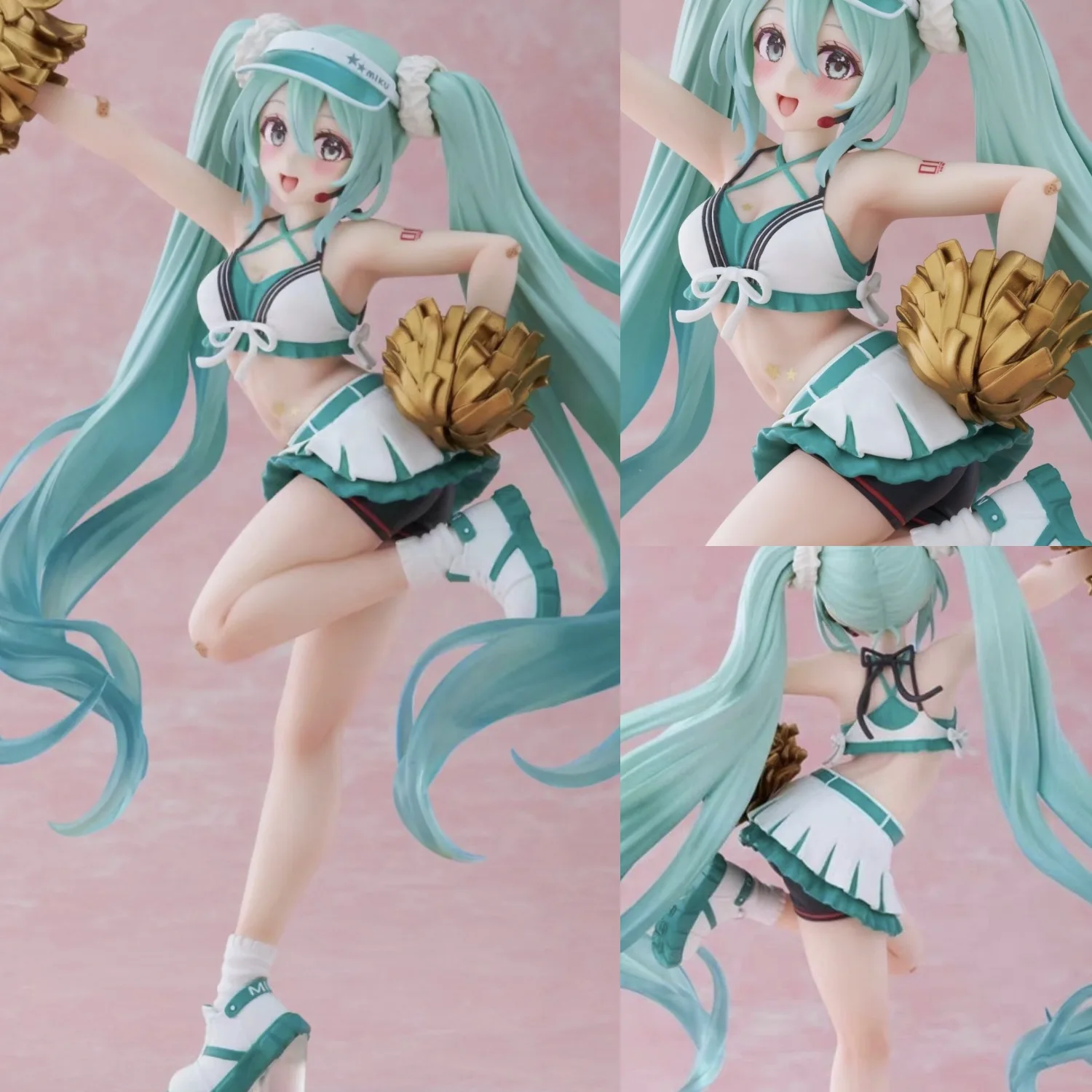 Hatsune Miku แฟชั่นเชียร์ลีดเดอร์20ซม. หุ่นเด็กสาวสวยของสะสมรูปปั้นเด็กผู้ชายของตกแต่งเดสก์ท็อปเครื่องประดับของเล่นของขวัญ