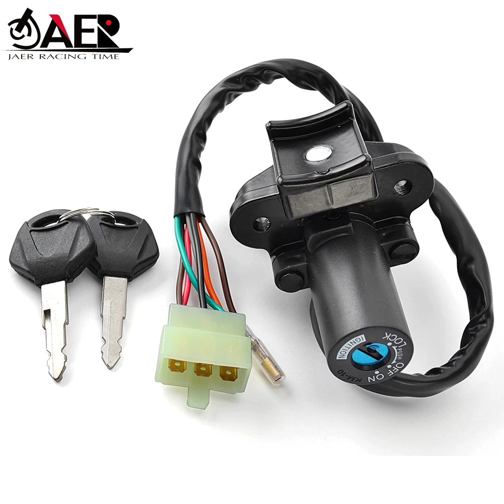 モーターサイクル電気イグニッションスイッチ,カワサキニンジャ250, 300,250sl,z250sl,abs,er250,300,z250,z300,br250,27005-5157用ドアロック