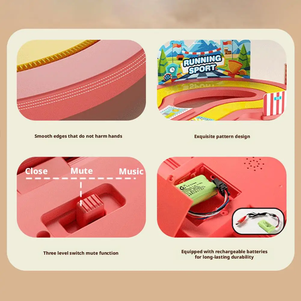 Wireless Motion Sensing Racing Board Wireless Body Sensing Competition Running Table Game Toy Two-Person Competitive Motion Toys