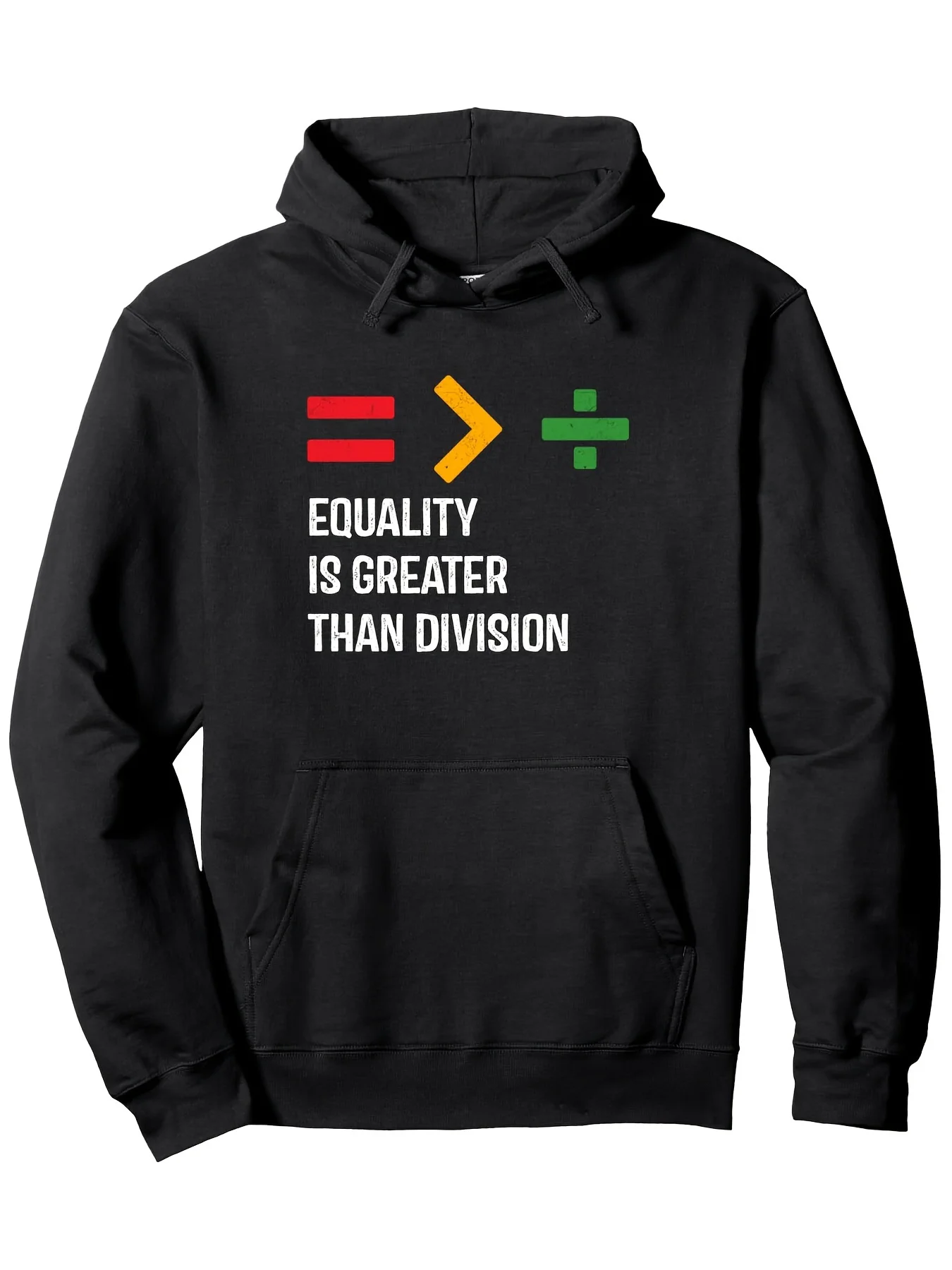

Пуловер с капюшоном Equality outweighs Division Black History Month Math