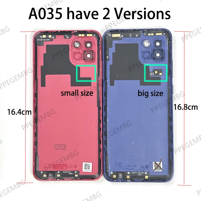 A03 A035 Back Cover For Samsung Galaxy A035G A035 Battery Cover Rear Door Housing Case Chassis Camera lens Lid Sim Slot Tray