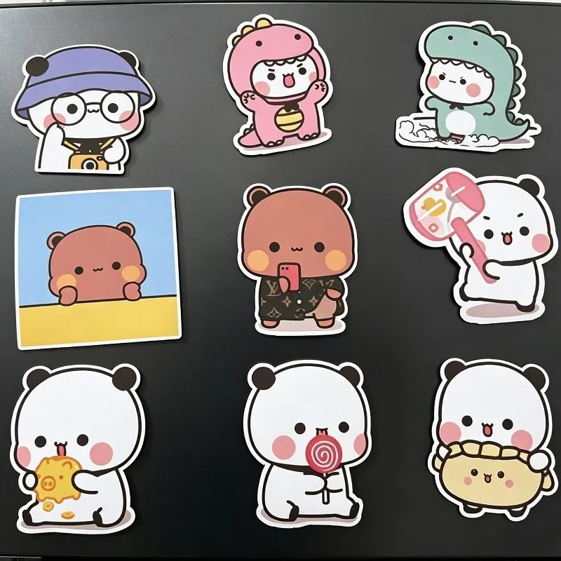 Cute Bubu Dudu Fridge Magnet X-mas Gift Cartoon Panda Yier Refrigerator Magnet Couple Gift Furniture Ornaments for Friends Gift
