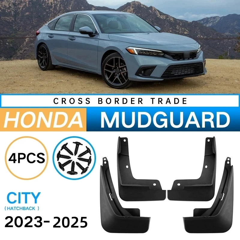

4PCS Front Rear Wheel Mudguards For Honda Fengfan City Hatchback 2025 Sedan Touring Splash Guards Fender Mud Flaps Accessories