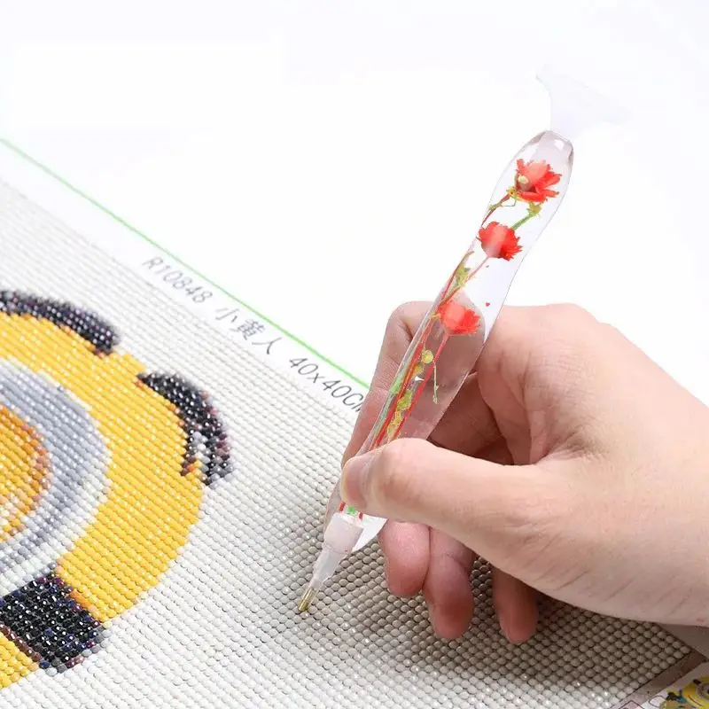 Dried Flower Plants Point Drill Pen Fashion Natural Eternal Flower Diamond Painting Pen Diamond Painting Tools And Accessories