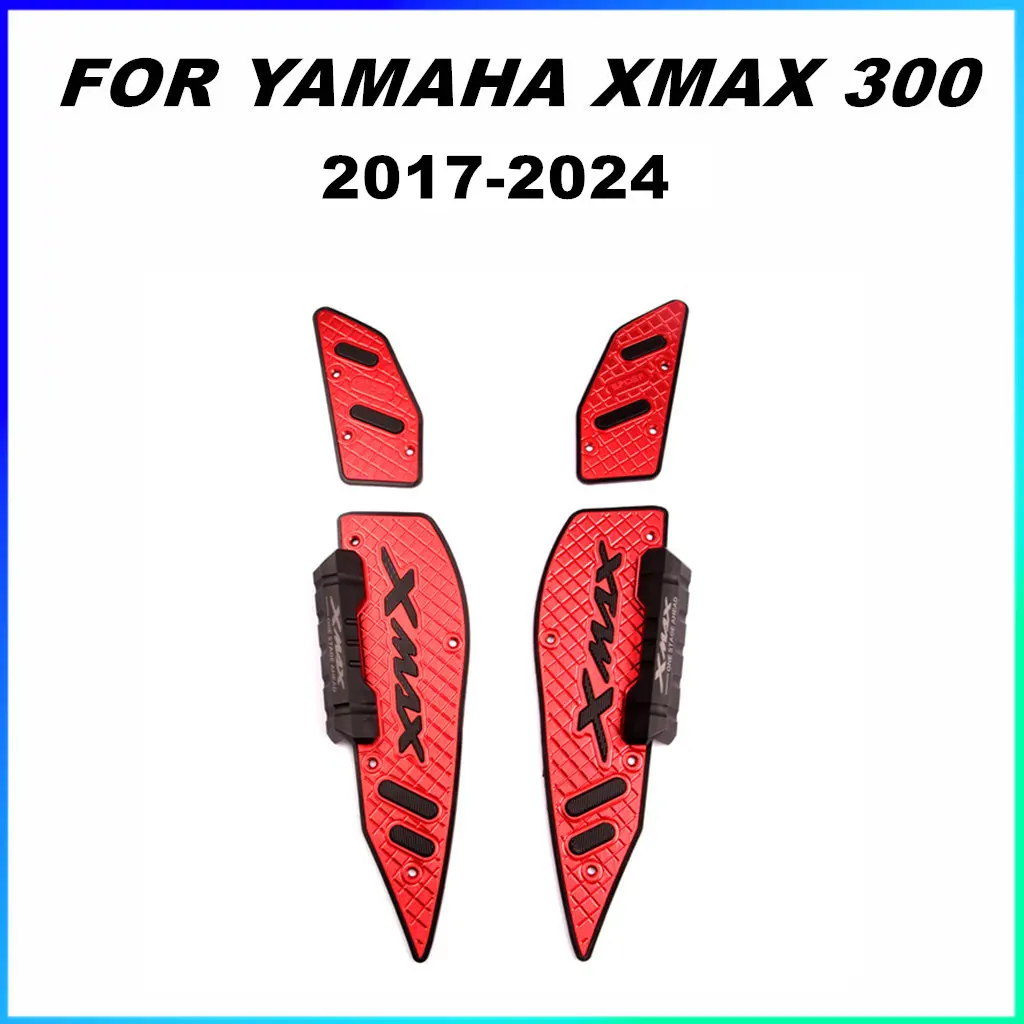 

Motorcycle Footpads For YAMAHA XMAX 300 Aluminum Alloy Pegs Plate Pedal Modified Skid proof Footrest 2017-2024