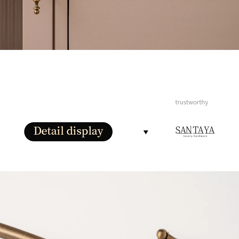 Brushed antique brass furniture handle 13