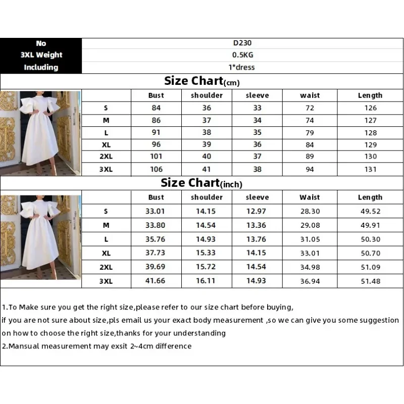 Party Dress Women's with Double Layered Ruffle Sleeves, Solid Color Grand Dress, Summer New Style