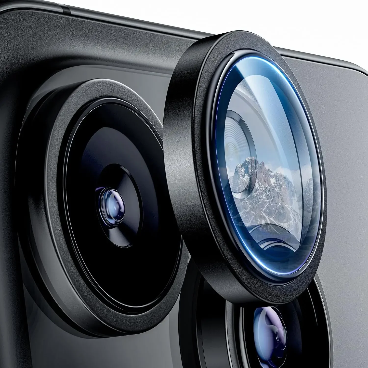 2-3 قطعة غطاء حماية لعدسة الكاميرا من الزجاج المقسى الصحراوي لهاتف iPhone 17 pro Max Air 15 16 pro Max 16 plus - ملحق واقي