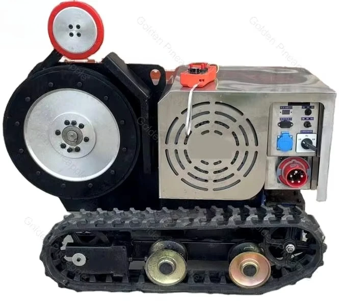 Auto Walking 22Kw 30Kw 37Kw Rubber Track Diamond Electric Rope Saw for Concrete Stone Granite Rock Quarry