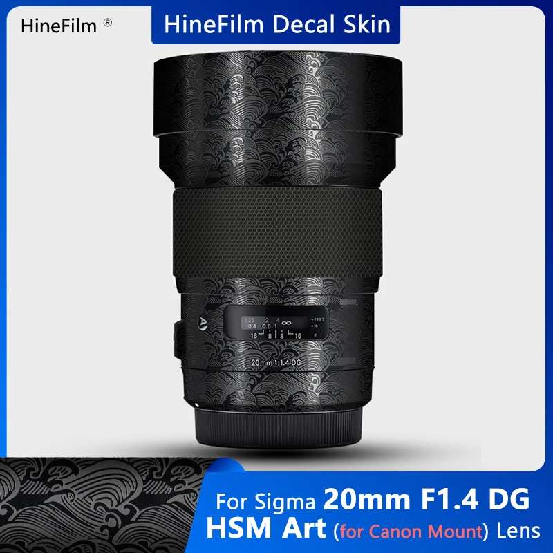 

Sigma 20 f1.4 EF Mount Lens Decal Skin For Sigma 20mm f/1.4 DG HSM Art Lens Protective Sticker Anti Scratch Wrap Cover Film