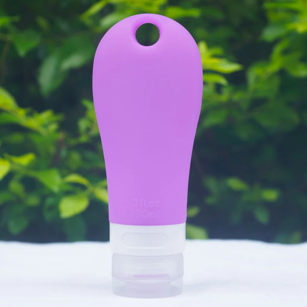 

Portable 90Ml Travel Bottles Silicone Liquid Containers Refillable Reusable Non-Toxic Odorless Design No