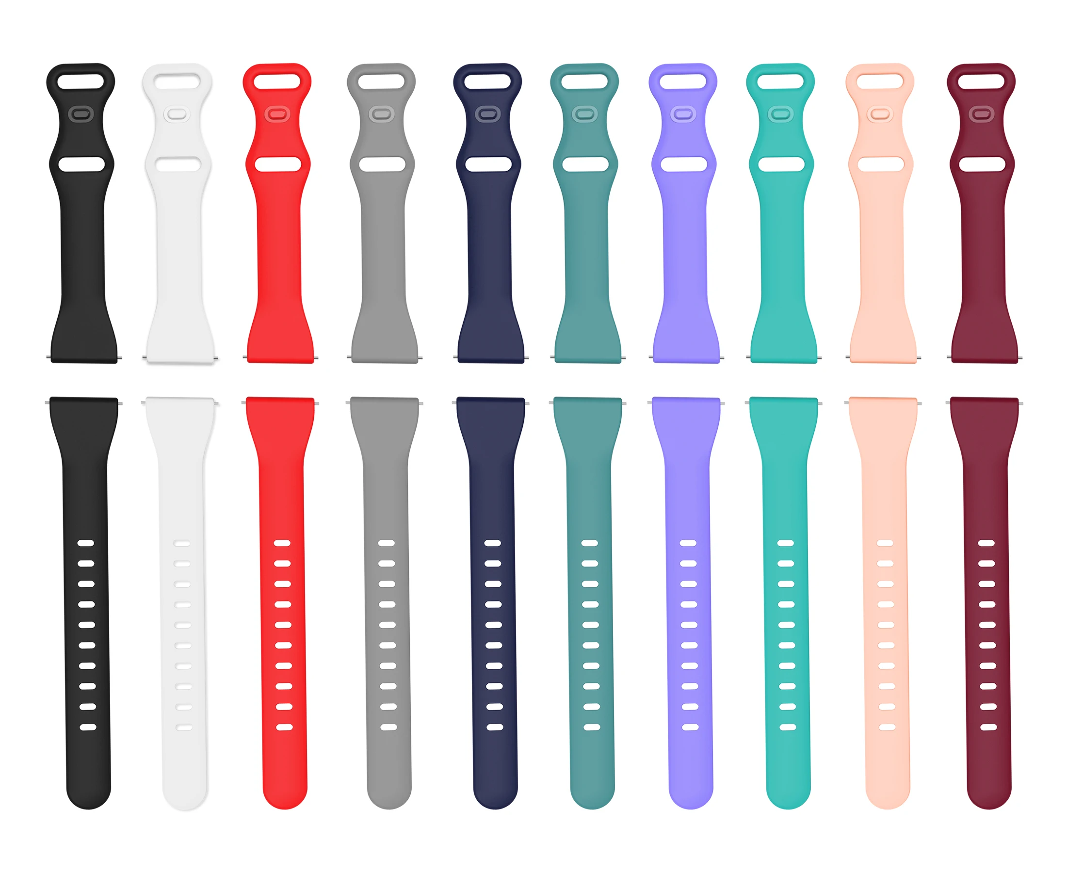 Универсальный силиконовый ремешок для часов 20 мм 22 мм, тонкий быстросъемный водонепроницаемый прочный спортивный ремешок для умных часов Frontier для мужчин и женщин