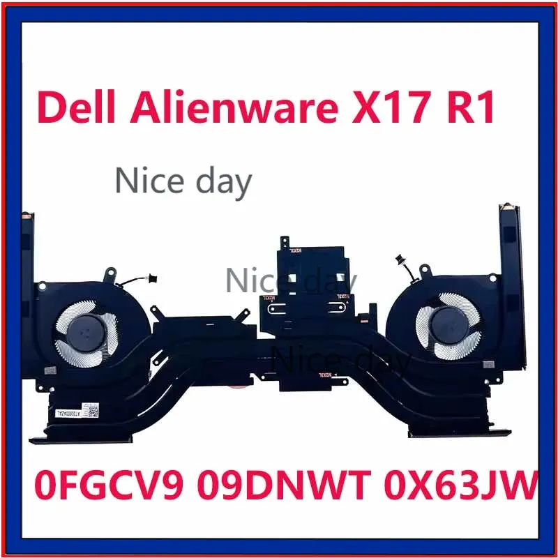 New Original Laptop CPU GPU Cooling Fan with heatsink For Dell Alienware X17 R1 0FGCV9 09DNWT 0X63JW