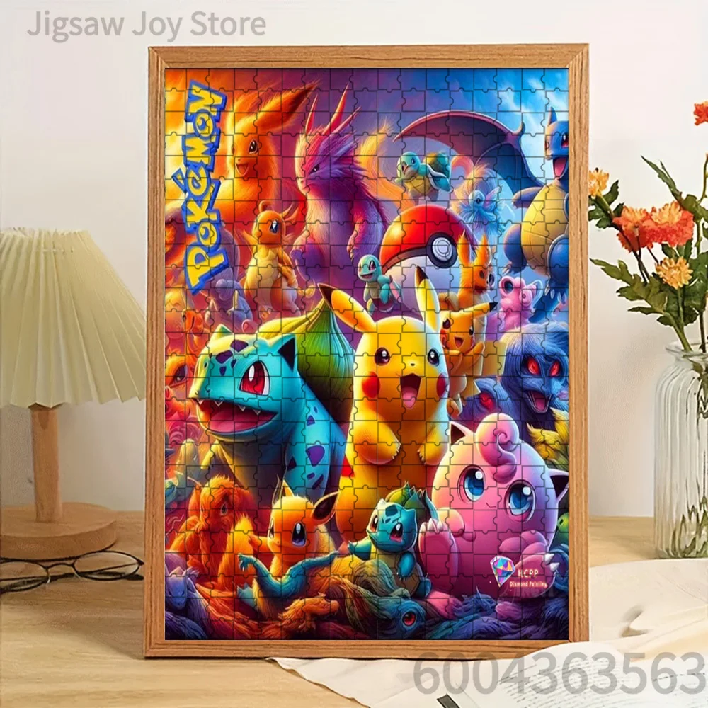 

Paper Jigsaw Puzzle Classic Pokemon Characters Collage Colorful Artwork Brain Teaser
