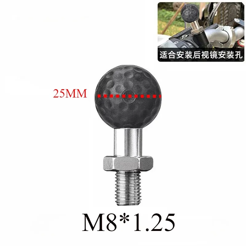 Universal Motorcycle Accessory Mounting Ball Bracket M8 M10 Side Mirror Hole Expansion DVR Cell Phone Holder Support Balls