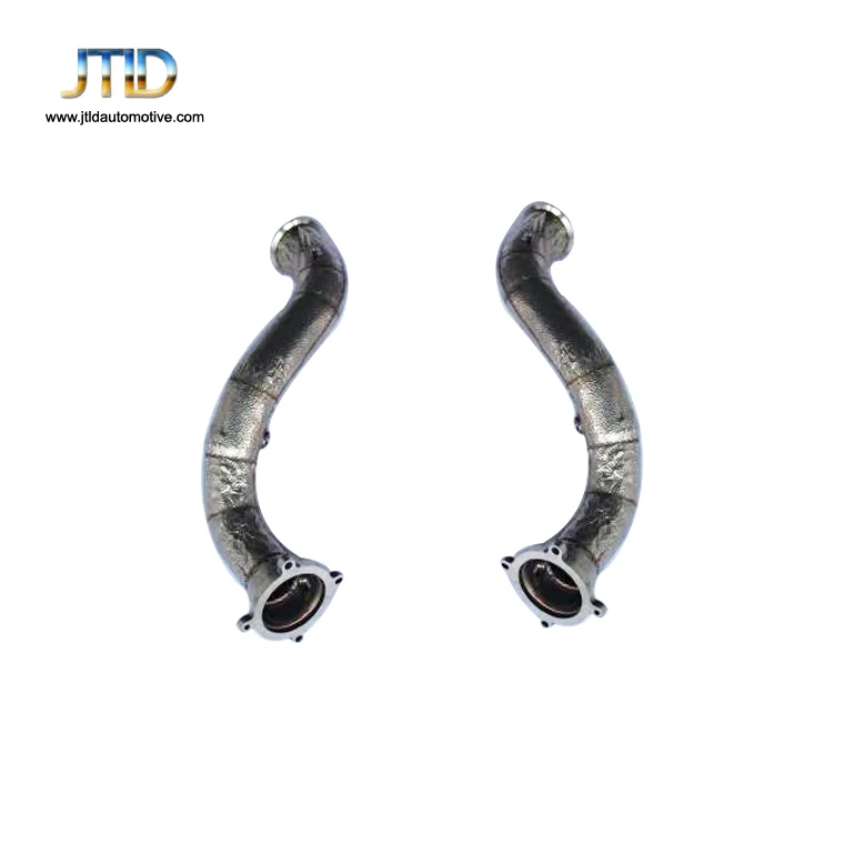 Auto SUS 304 High Quality Exhaust Header With Heat Shield Surface Catless Downpipe For McLaren 720 720S