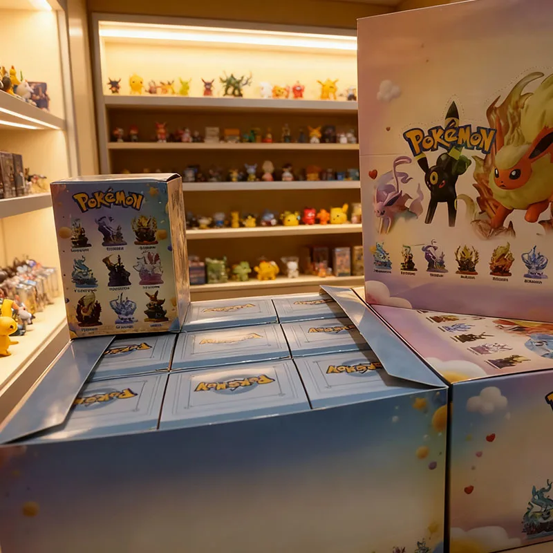 Pokemon Eeveelution Espeon Sylveon Glaceon Leafeon Vaporeon Umbreon Flareon Anime Figuur Model Blind Box Speelgoed Verjaardagscadeaus