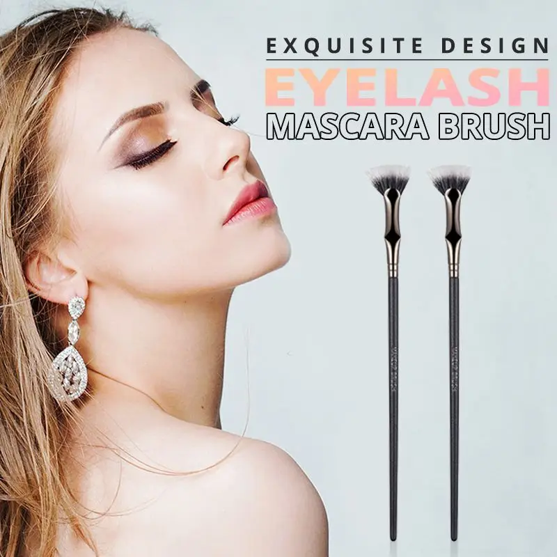 Folding Angle Scalloped Lash Brush, Eyelash Mascara Brush,Foldable Curled Eyelash Brush