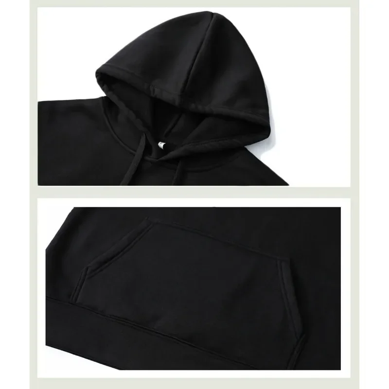 2025 herbst Neue Neue Mit Kapuze Hoodies Männer Grundlegende Sweatshirts Qualität Jogger Textur Pullover