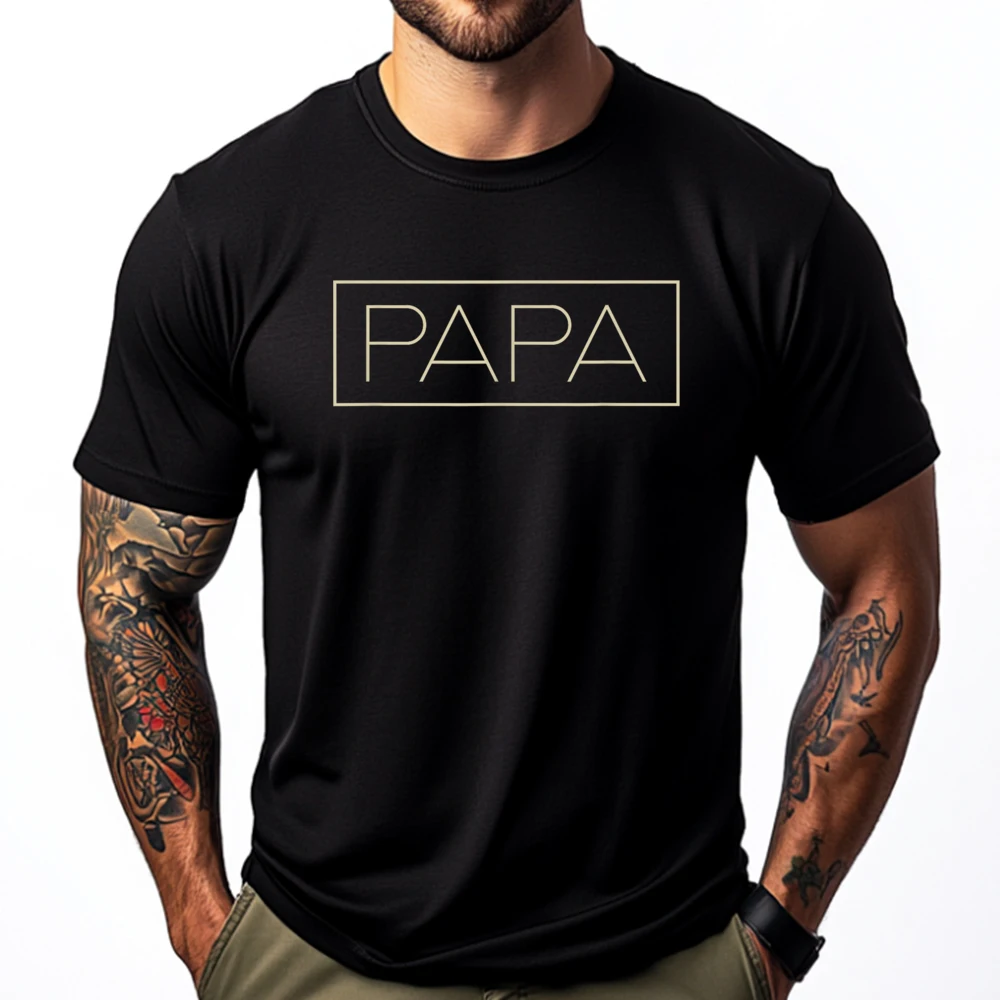 

Father Day For New Dad Him Dada Grandpa Papa Grahpic Tee Shirt Funny T-Shirts Birthday Gift Idea Classic