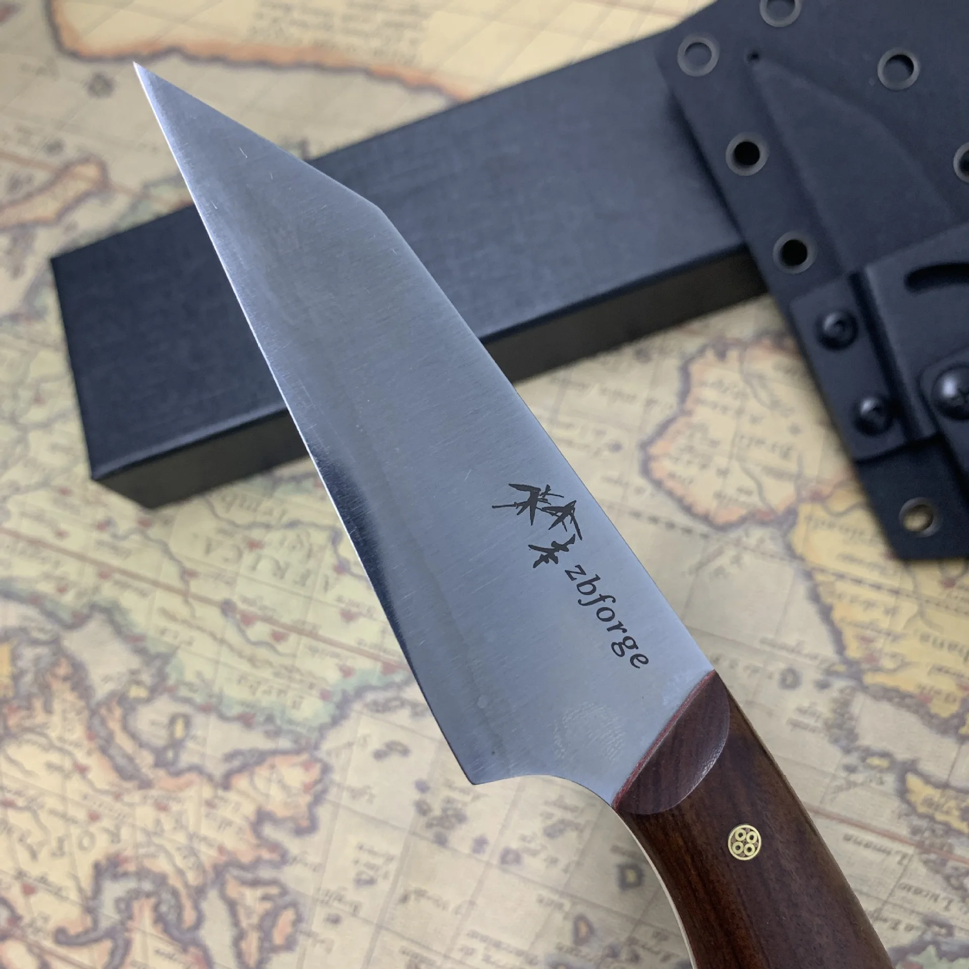 Nóż ze stali Tamahagane, kuty, – Japanese Outdoor Camping recenzja i cena