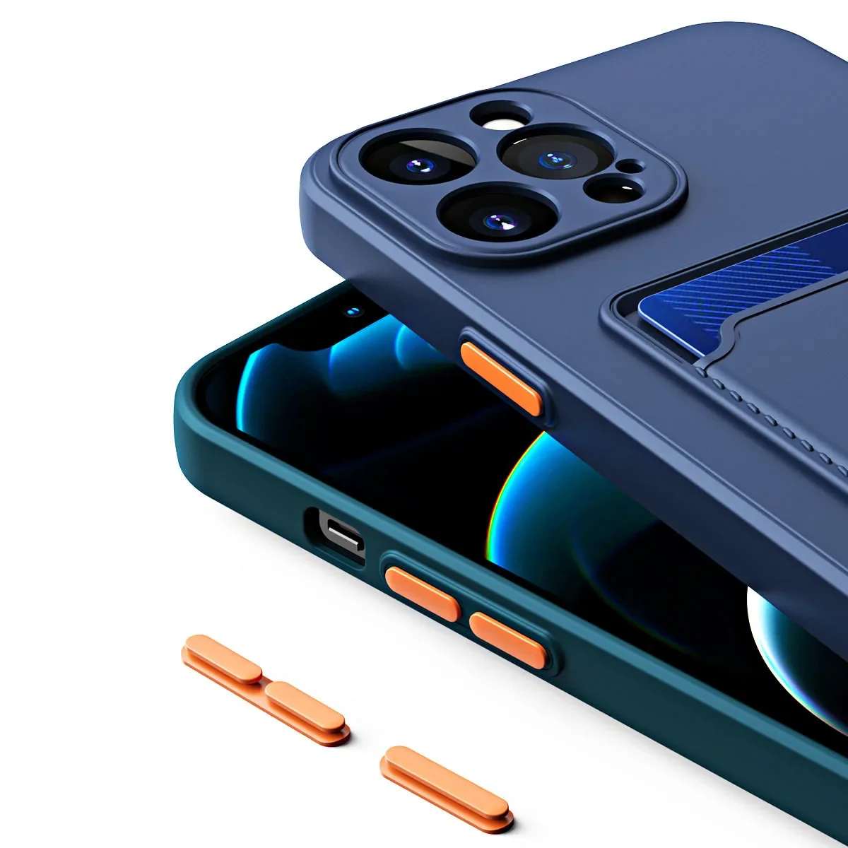 Soft Silicone Case For Redmi Note 9 9A 9C 10 10A 10C 11 12 12C 13 13C 14C 14 Pro Plus 4G 5G 9S 10S 11S Card Slot Back Cover - Image 5