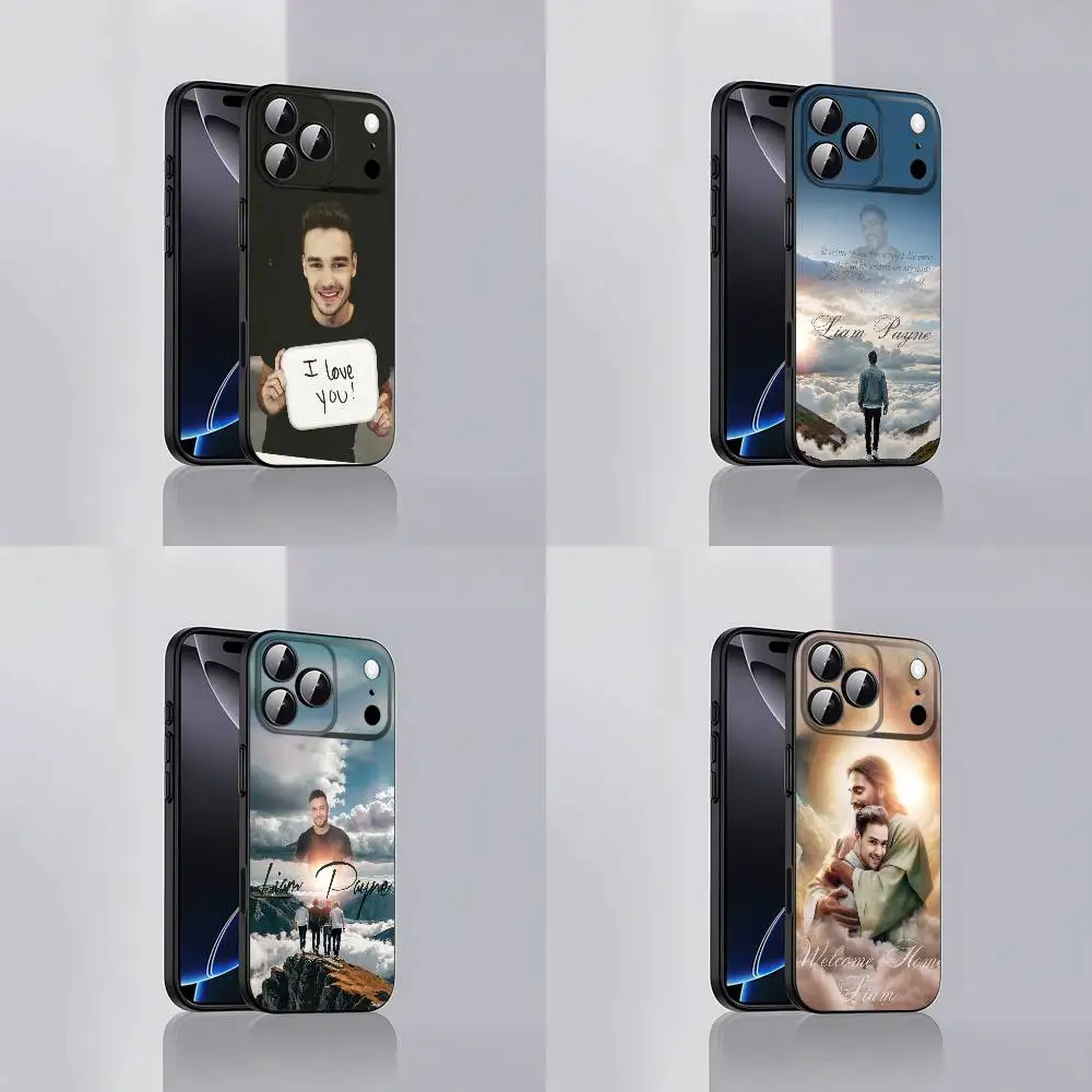 

L-Liam Singer Payne Phone Case For iPhone 17,16,15,14,13,12,Pro,Max,Plus,E,SE4,Air,Mini Black Soft Cover