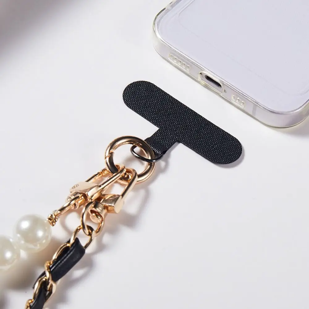 Long Neck Strap Mobile Phone Lanyard Pearl Chain Shoulder Strap Cell Phone Lanyard Universal Anti-lost