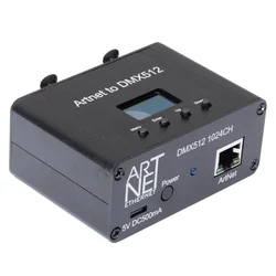 Interfaccia Controller di illuminazione Ethernet ArtNet DMX 512, 2 universo