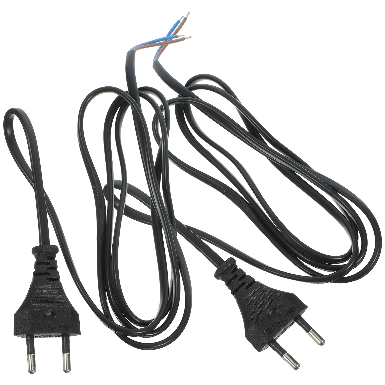 

Кабель питания 2-контактный, 2 шт., сменный удлинитель для бытовой техники, 5 метров, огнестойкий ПВХ, для электроинструментов, ламп, компьютеров