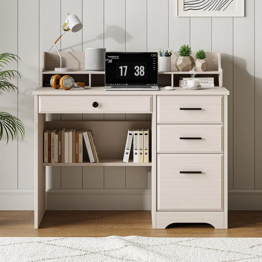 Computer Desk with Drawers, 44