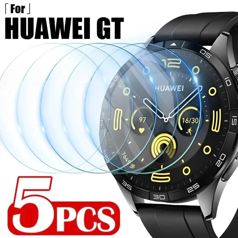 5-1Pcs Tempered Glass Flims for Huawei WatchGT 3 SE Pro GT 2 Pro GT Runner HD Anti-Scratch Screen Protective for Huawei Watch GT