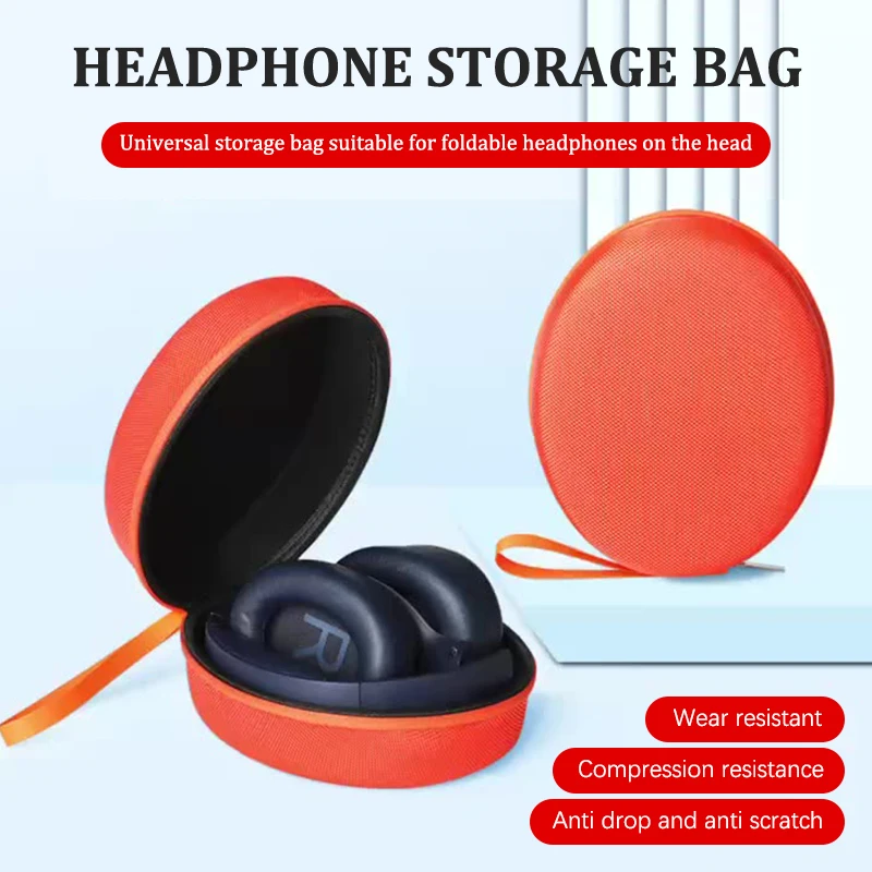 Portable Hard EVA Storage Bag For QCY H3/H4/Edifier/ WH-1000XM5 Headphone Case Travel Carrying Bag Headphone Storage Box-F(x)