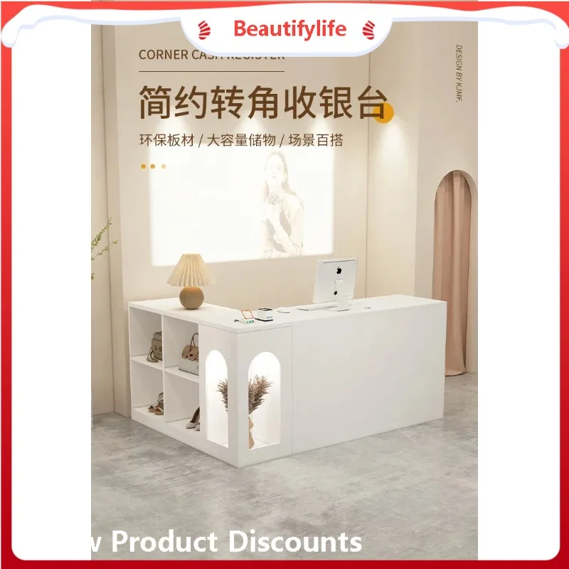 A506 Corner Clothing Store checkout page Cream Wind Bar Table Counter Nail Salon Reception Desk