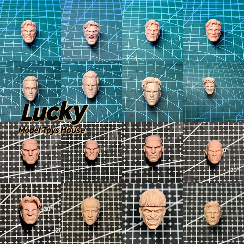 Figura de Ação 1/12 do Corpo de Super-Heróis de Quadrinhos: John Stewart, Kyle Rayner, Ryan Reynolds, Guy Gardner - Escultura de Cabeça Não Pintada para Mafex de 6 polegadas