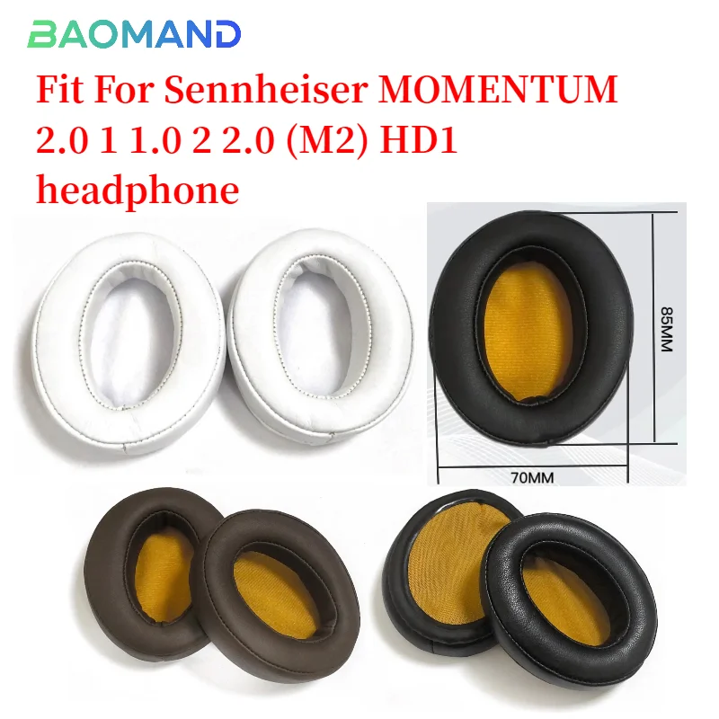 

Replacement Ear Pads for Sennheiser MOMENTUM 2.0 1 1.0 2 2.0 (M2) HD1 Headphones Ear Cushions, Headset Earpads Earmuffs