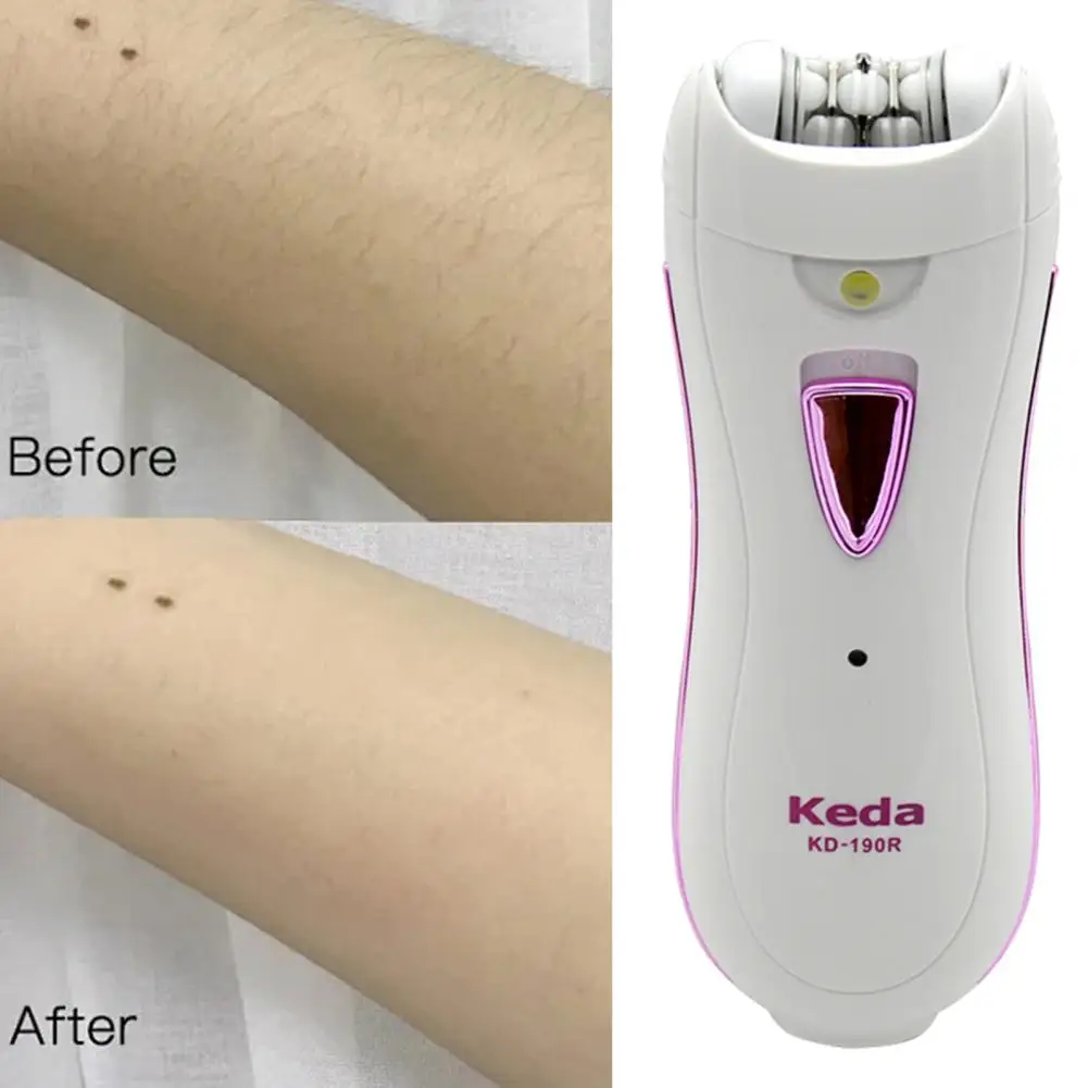 

Mini Epilator Women Epilator Rechargeable Women's Epilator Smooth Glide Hair Removal Tool for Face Body Bikini Area Legs