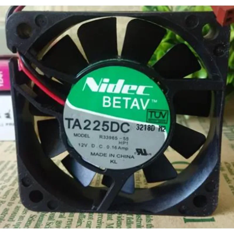 

New Cooler Fan for Nidec R33965-55 6cm 6015 12V 0.16A Dual Ball 6CM Fan TA225DC 60x60x15mm