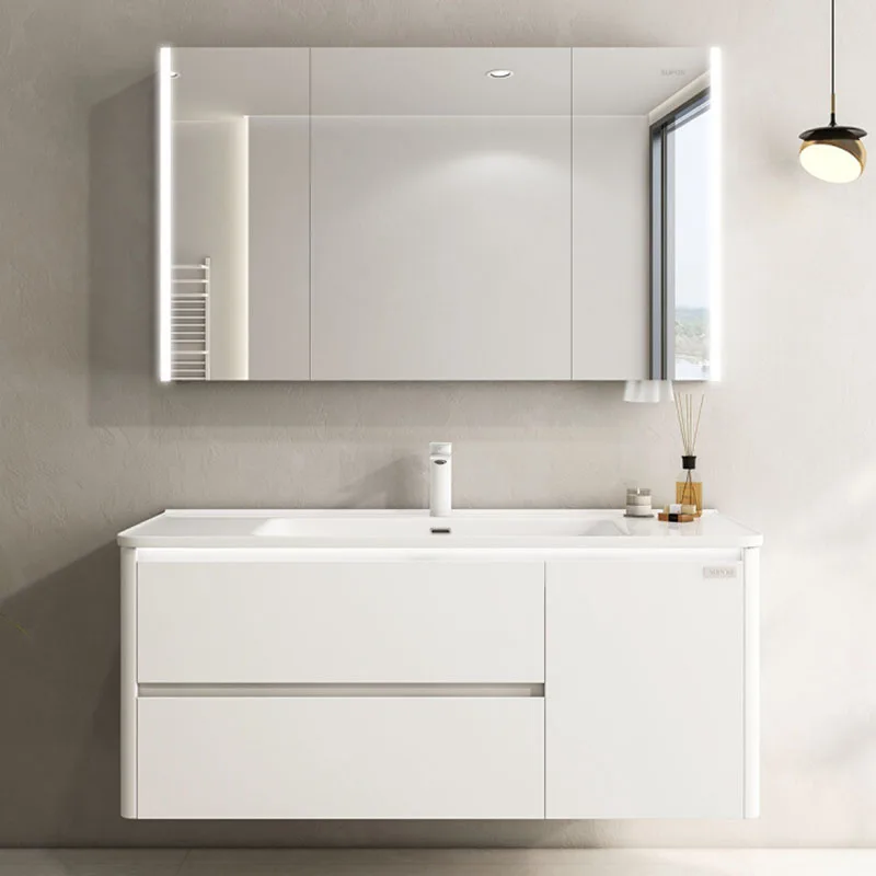 تخزين خزانة حمام بيضاء ورقة أقسام فاخرة حديثة عرض خزانة المرحاض منظم أرشيفادوريس أثاث الفندق #6